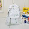 Cute Bear Print Backpack for Women and Girls Fashion School Travel Daypack with Front Pocket