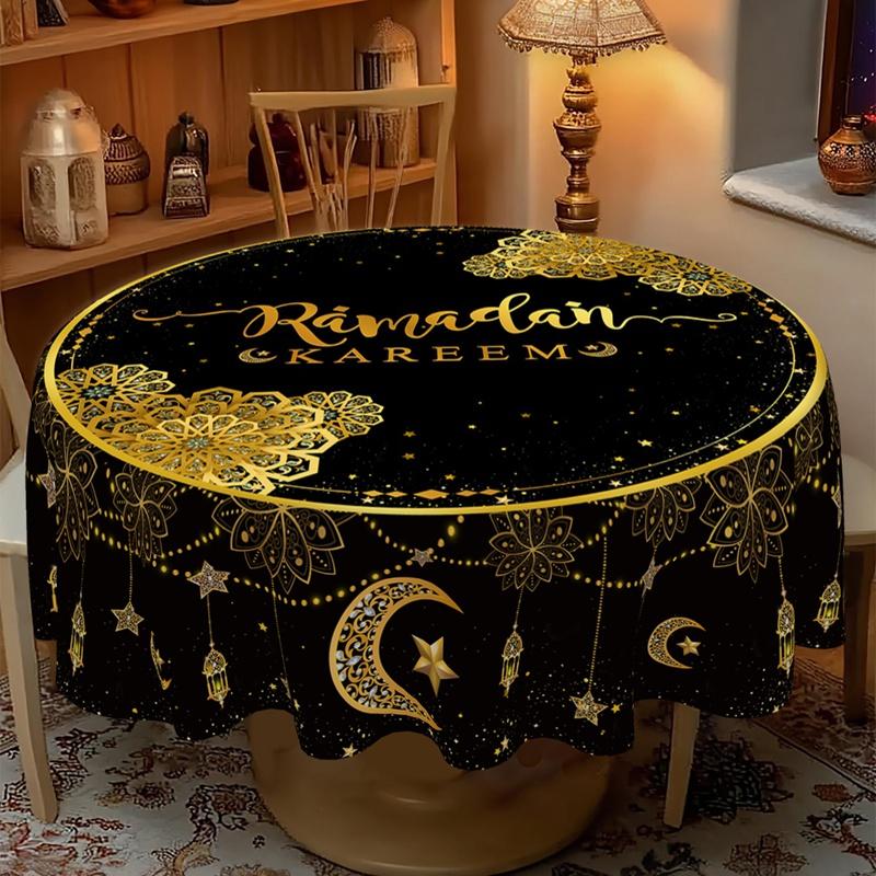 Ramadan Kareem Tablecloths Eid Mubarak Decoration for Home 2026 Islamic Muslim Party Supplies Ramadan Mubarak Eid Al Adha Gifts
