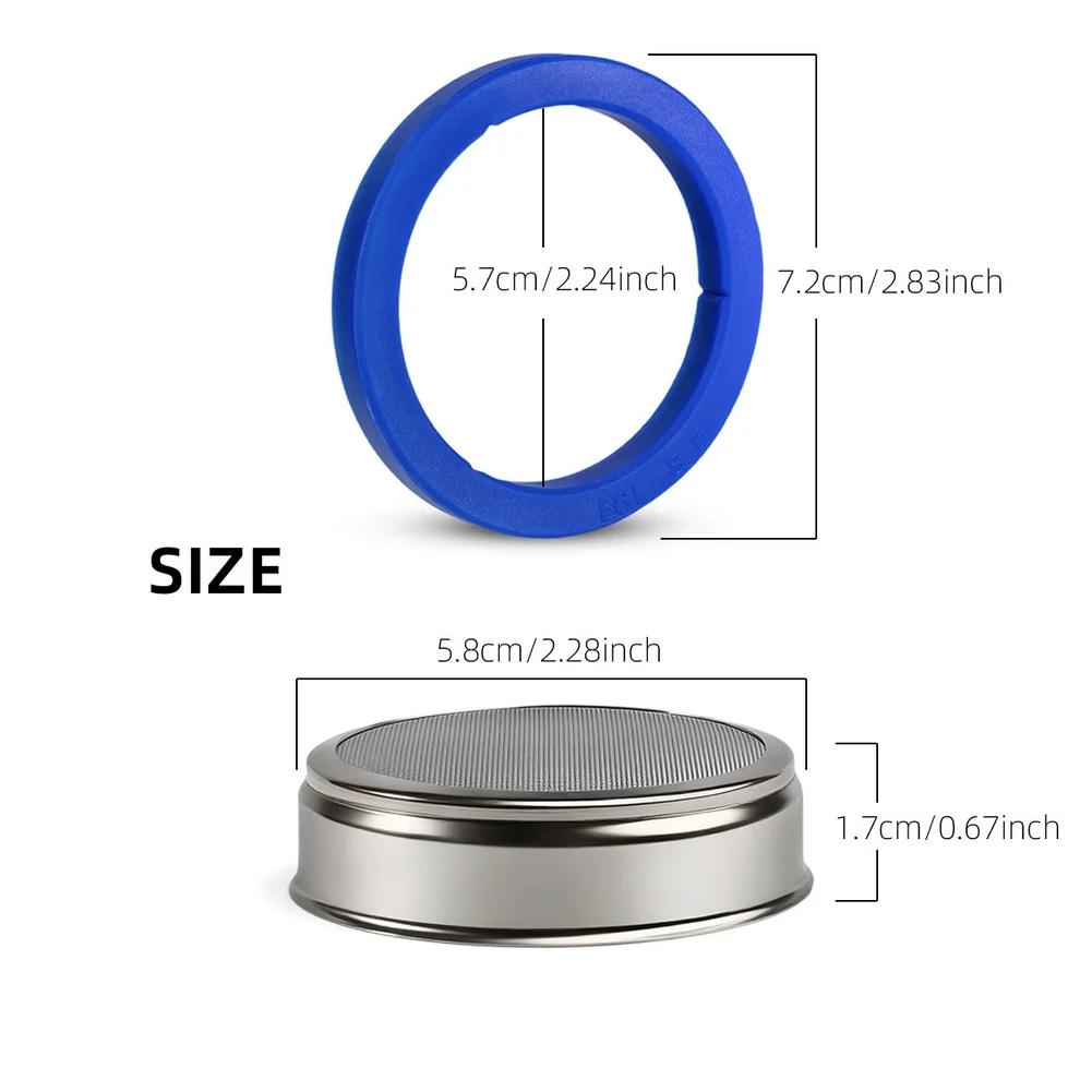 Water Distribution Mesh Silicone Rings 58mm E61 Group Head Shower Screen Replacement For Espresso Machine Accessories