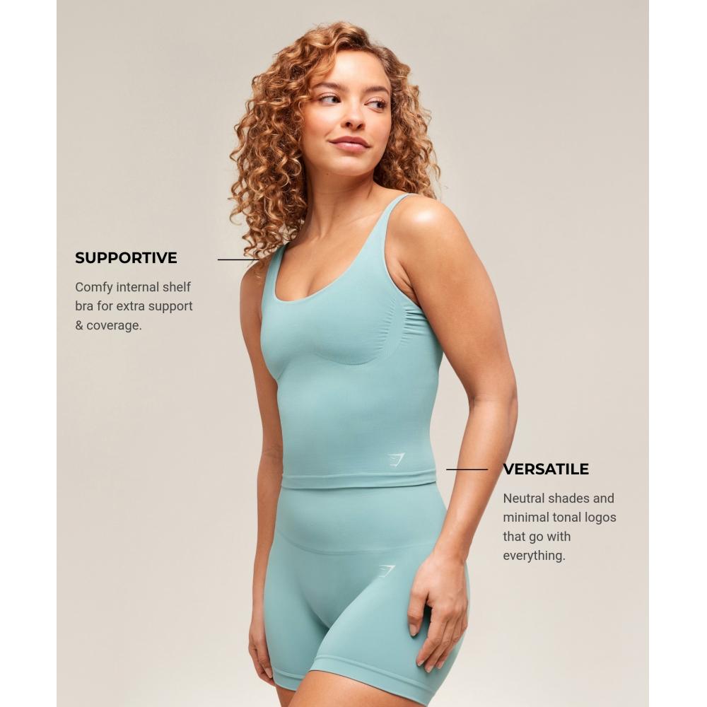 Gymshark Maiou cu raft Soft Sculpt Albastru B3b9b Udbb