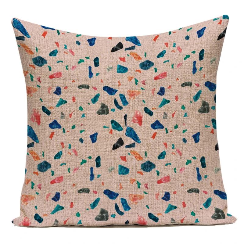 3D Lovely Geometric Simple Pillow Case Polyester Sofa Home Cushion Cover For Bedroom Car Pillowcase Pillow Cover