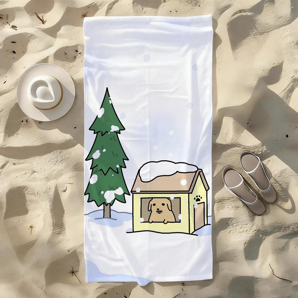 Cartoon N-Nudaeng Dog Towel For Swim Yoga Gym Quick Drying Soft and skin-friendly Beach Towels All-Season