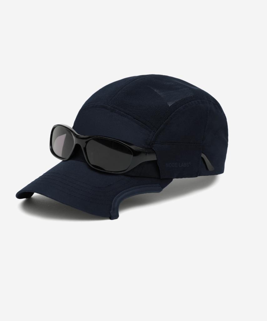 NODE LABS Dev:5 Sunglasses Double Cut Mesh Ball Cap_Navy