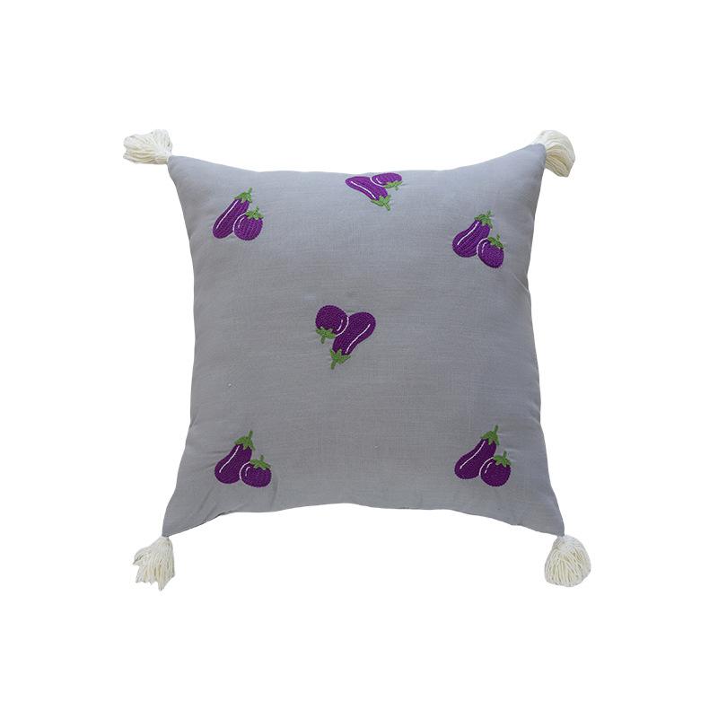Simple Solid Color Pillow Sofa Living Room Pillow Bedside Office Pillow Case Core Cushion Waist Cushion