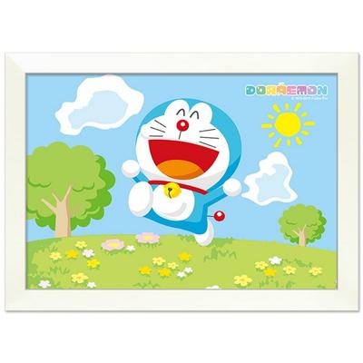 Doraemon Puzzle HS150-384 + Wood White Frame, 150 Pieces, Exciting Day Jigsaw Puzzle, Childrens Games, Educational Toys