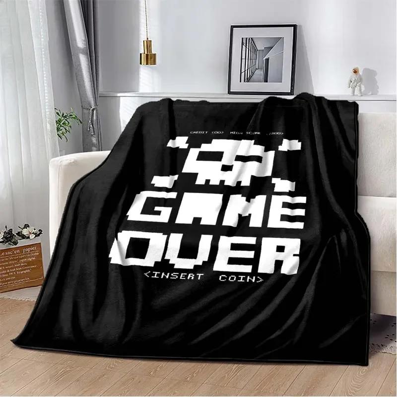 3D Cartoon Gamepad Children's Game Regional Blanket,Fashion Soft Cozy Living Room Bedroom Sofa Bed Travel Blanket Birthday Gift