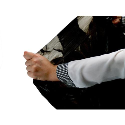 Nippon Giken Kogyo Stretch 45L Black Garbage Bags, 50 Count