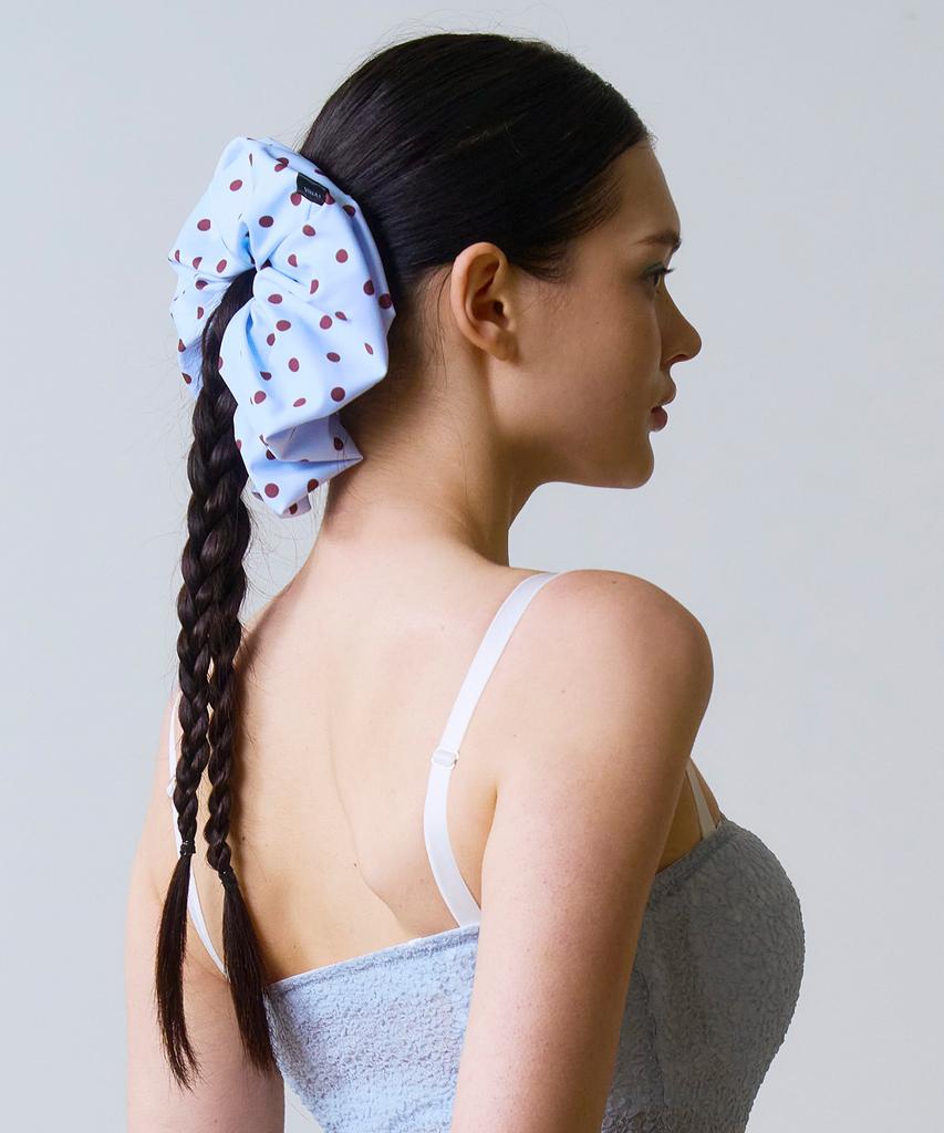 Vinaj Big Scrunchie (Dot Baby Blue)