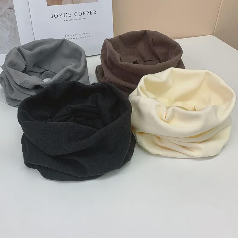 Unisex fleecový šátek: Útulný, lehký nákrčník pro všechna roční období, jednobarevný, větruodolný, ideální pro cyklistiku.