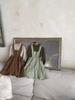 Autumn Vintage Girls' Double Layer Sling Dress Overalls
