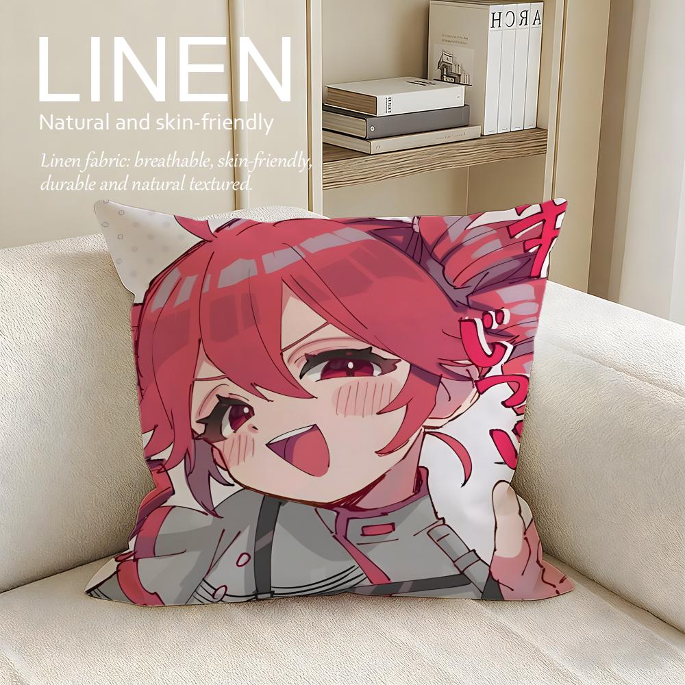 Cute Kasane Teto Anime Cushion Cover Pillowcase Set Pcs x x Breathable Washable Sofa Cushion Cover