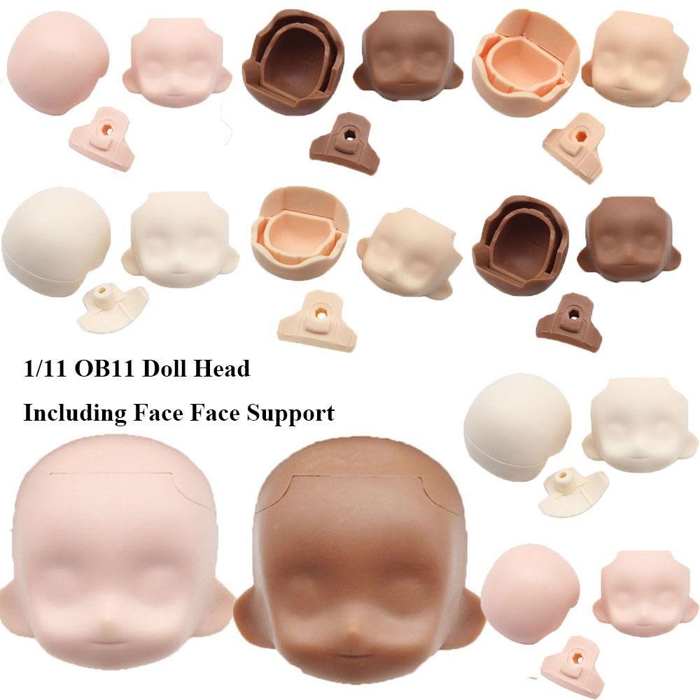 

5 кольорів OB11 Doll Head Resin GSC Doll Head Face Support Fit Obitsu11 GSC DOD Dolls/ 1/12 BJD Dolls Peach Pink