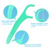Dual-purpose Mint-flavoured Disposable Dental Floss Sticks