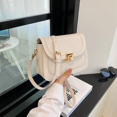 Retro Bag Women's Popular New Trendy Fashion Simple Shoulder Bag Versatile Messenger Small Square Bag