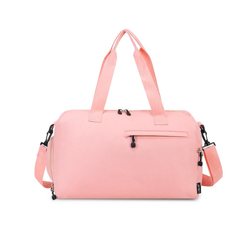 Einfache lässige Nass- und Trockensport-Gymnastiktasche mit Schuhfach im Silo-Stil, großes Fassungsvermögen, handgepflanzte einfarbige Reisetasche