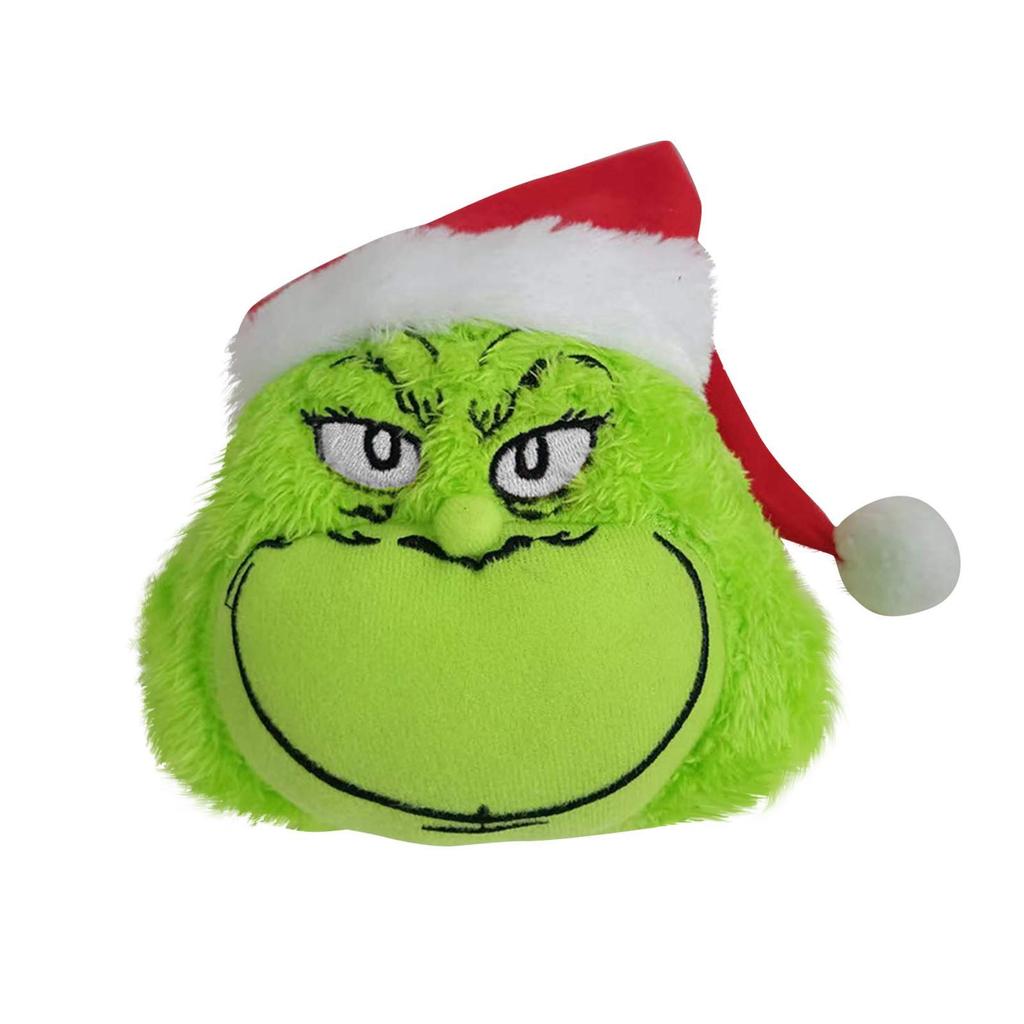 Soft Plush Toy with Santa Hat for Holiday Decorations and Gifts Unique Character Design Stuffed Pillow for Home Office and Kids Room