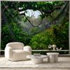 2D Regenwald Baum Wandteppich Natur Landschaft Wandbehang für Studentenwohnheim