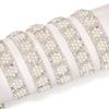 1 Yard DIY Rhinestones Trim Tape Colorful Pearl Chain  Garment Shoes Bags Bags Decoration