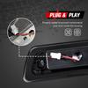 FIERYRED Third Brake Light/Reverse Light Smoked Compatible With 2009-2014 Ford F150 Light,Rear Cab Light,3Rd Lights Power Saving IP67 Waterproof