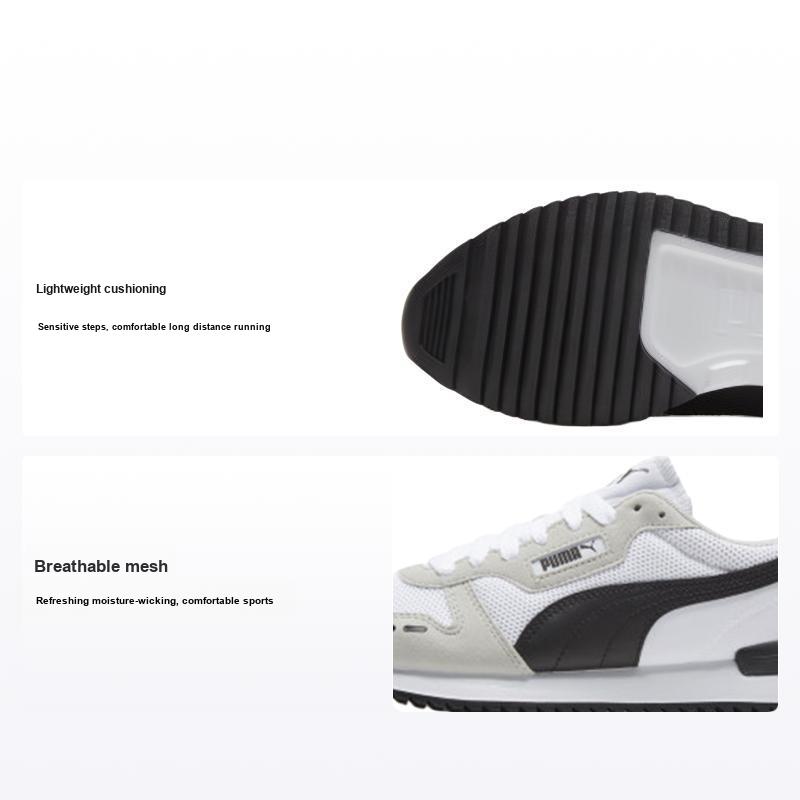 Puma Men's White/Grey/Black R78 Violet Unisex Sneakers 373117-02 Cm