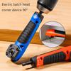 New 1PC Multifunctional Electric Corner Screwdriver,High Torque 90 ° Right Angle Screwdriver,Manual Tool,Blue And Orange