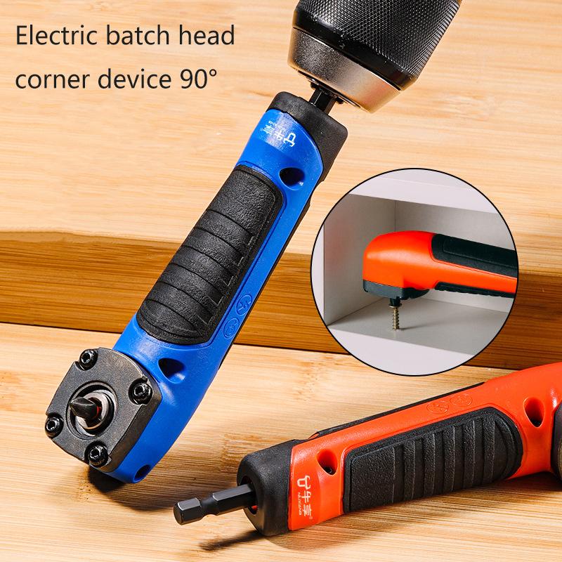New 1PC Multifunctional Electric Corner Screwdriver,High Torque 90 ° Right Angle Screwdriver,Manual Tool,Blue And Orange