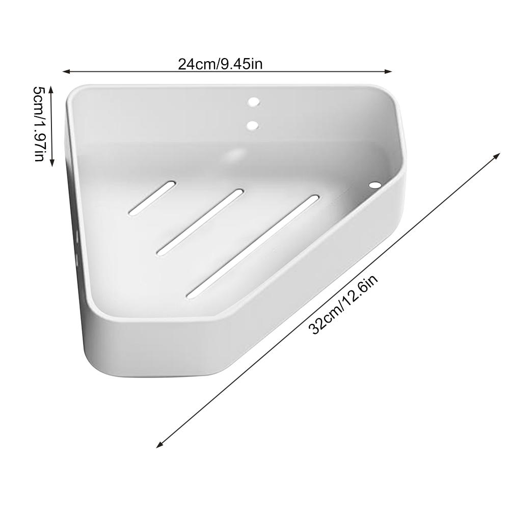Wall Mounted Storage Shelving Rustproof Adhesive/Punched Shower Organiser For Living Room