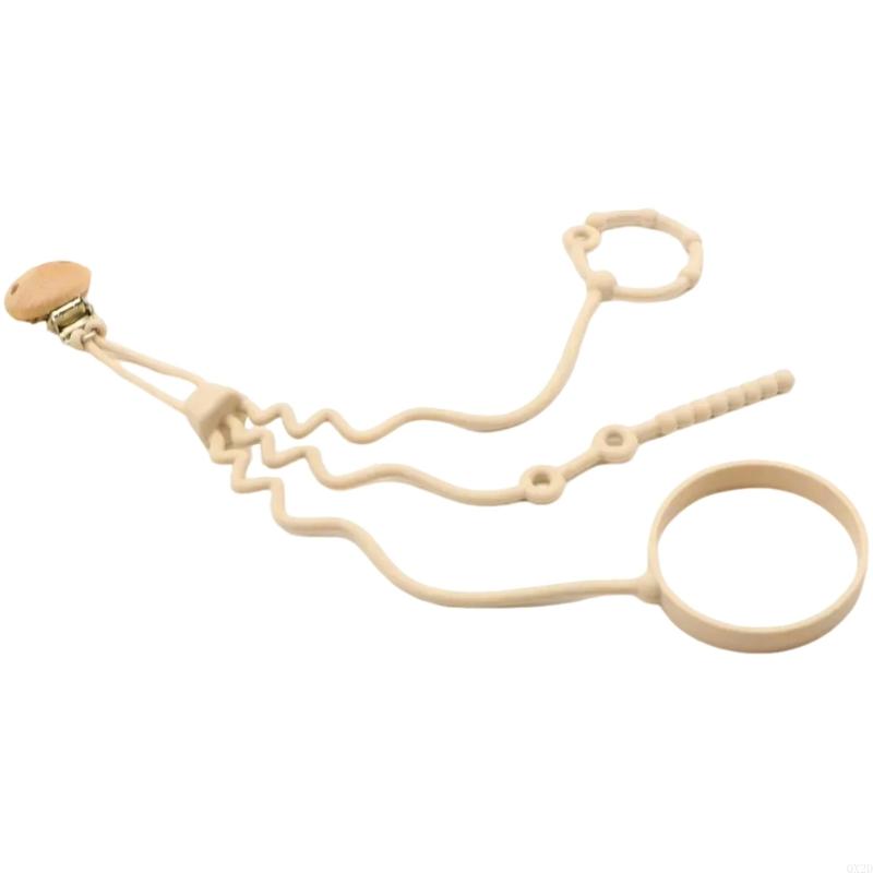 Silicone Pacifier Chain Adjustable Baby Bottle Toy Straps 280mm for Strollers