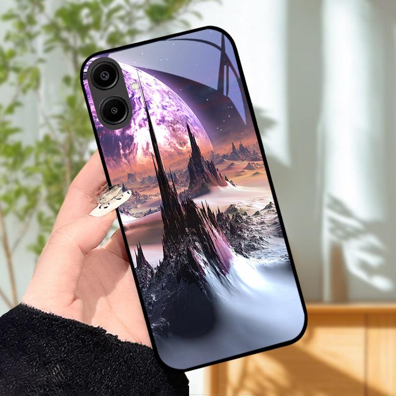 Per Samsung Galaxy A16 A06 A26 A36 A56 4g 5g Custodia Rigida Copertura Completa Vetro Temperato Lente Protezione Cover Posteriore A 06 16 26 36 56