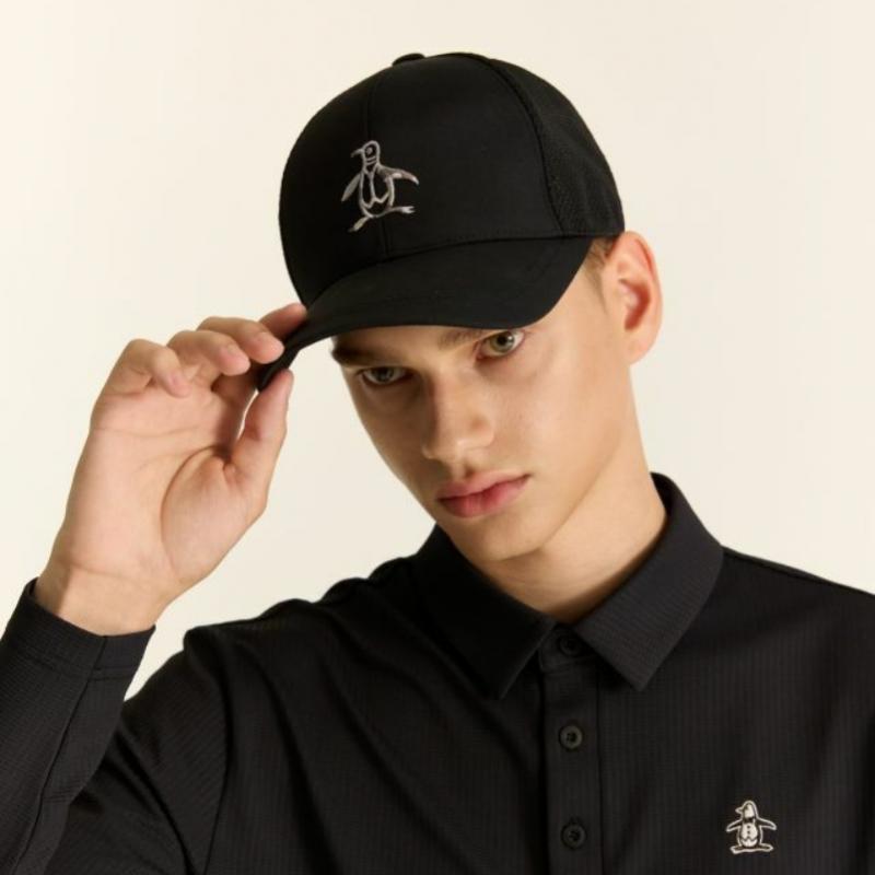 MunSingwear Men S Penguin Logo meSh Cap Black Mq321mcp74