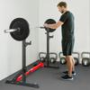 Barbell Rack, Width and Height Adjustable Dip Stand, Bench Press Rack for Home Gym Weight Lifting Fitness Workout, Max Load 150kg