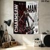 Chainsaw Man Wall Tapestry Aesthetic Wall Hanging Printed Fabric Blanket Decorative Tapestries For Bedroom Living Room Home Decor