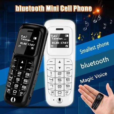Tragbares 230mAh Handy Mini Mobiltelefon Lange Standby-Zeit Magische Stimme Stereo Bluetooth Kleinstes Telefon