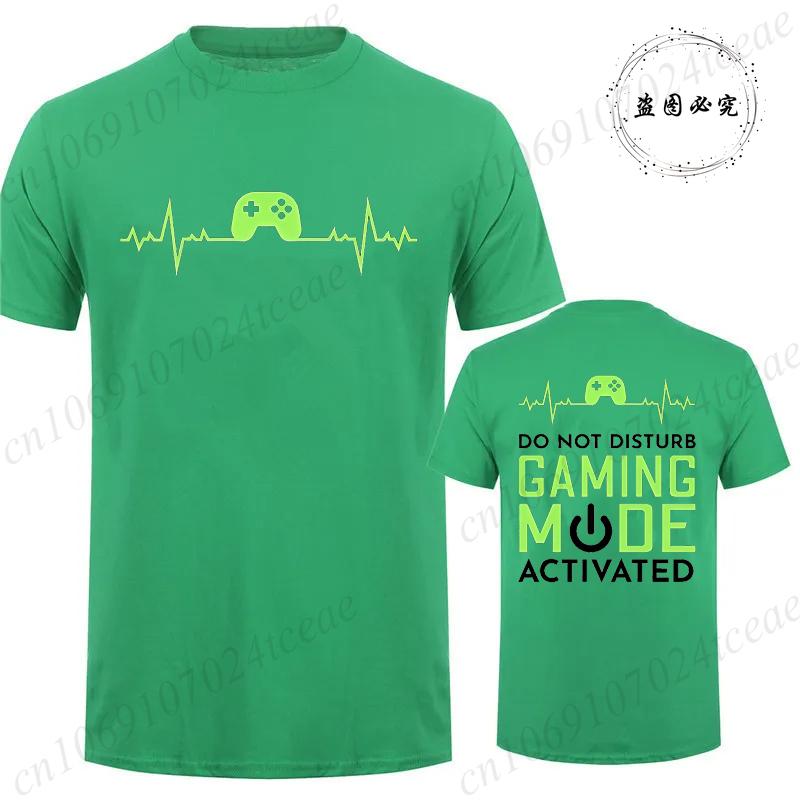T-Shirt for Men Women Clothing Gaming Mode Printed Graphic Tees Funny Gamer Clothes Short Sleeve O Neck T-Shirts Shirt Tops