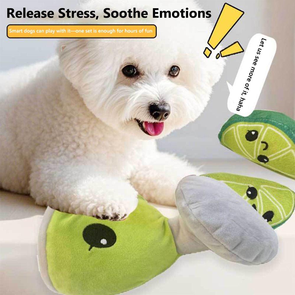 

Sniffing Pet Lemon Cup Toys Self-Play Puppy Dog Enrichment Toy Pet Interactive Chase Toys
