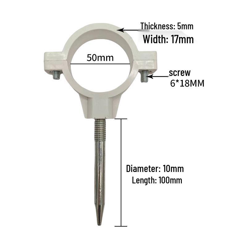 PVC National Standard Drainage Pipe Clamp with Pointed Tail - Pipe Fixing Hanger Clip