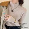 Xueximan Women's Autumn/Winter Semi-High Neck Slim-Fit Knit Top