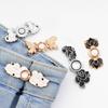 Geometry Metal Cartoon Anti-Exposure Brooch Tightening Waistband Pin Women Brooch Jeans Accessories