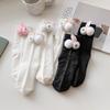 Women Calf Socks Ruffle Crew Socks Cotton Bootie Socks Lolitas Loose Socks Cute Rabbit Ankle Socks JK Middle Tube Socks