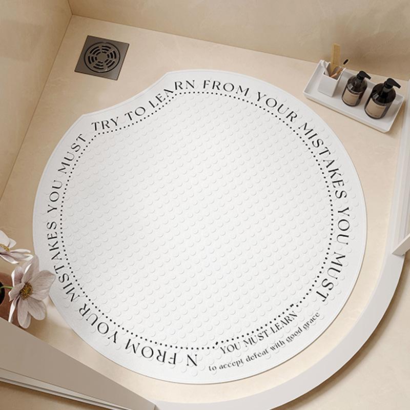 

Коврик для ванной комнаты, противоскользящий, для туалета, круглый массажный коврик с присоской, для детской душевой комнаты, противоскользящий коврик для ног Round notch 55 * 55cm