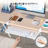 BONTEC Keyboard Clamp Desk 650mm Ergonomic Keyboard Full Keyboard Mouse Smooth 5kg Load Easy Desk Home Space White Tray, Type, Add-on Storage, Wide,
