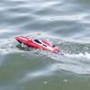 RC Boat Remote Control Speedboat with Brush Motor Low Battery Alarm Capsize Recovery Stunt Rolling Long Runtime