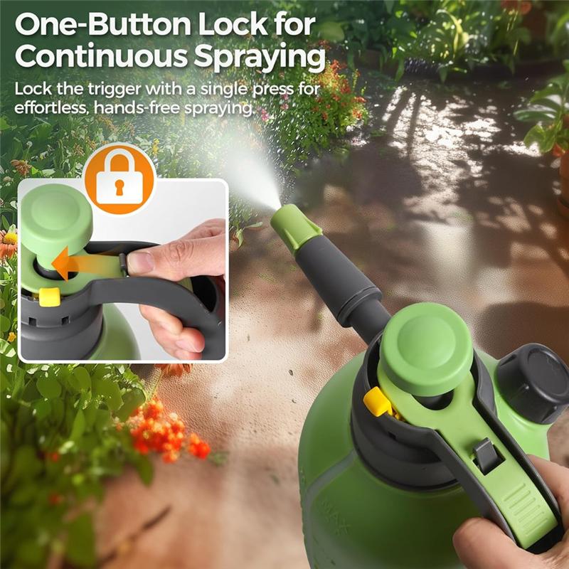 Hand Pump Sprayer 1/2 Gallon, Garden Pump Sprays Bottle For Plants, Pressure Spraying Bottle In Lawn And Garden Yard-B61B