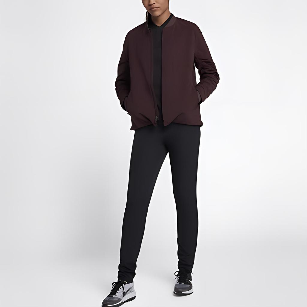 Nike Solid Color Casual Zip Sports Jacket Women Jackets Deep-Purple 930154-652