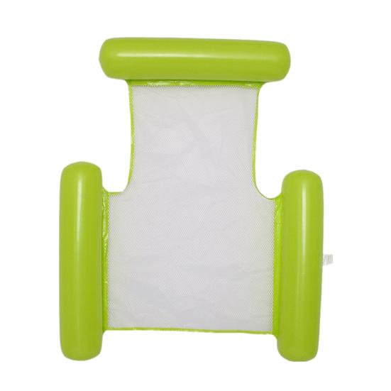 Aufblasbarer Pool-Schwimmsessel, ergonomische Kopfstütze, auslaufsicherer PVC-Liegestuhl für Schwimmbecken, PVC, schwimmendes Sofa für Kinder und Erwachsene, Wasserhängematte