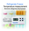 Thermometer Digital Refrigerator, Freezer, Freezer Magnetic Thermometer with Alarm Clock