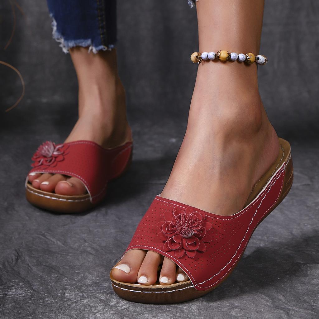 Fashion Woman Shoes Sandals Summer Soft Ladies Shoes Slides Women's Sandals Wedge Women's Shoes Outdoor Slipper Footwear Female
