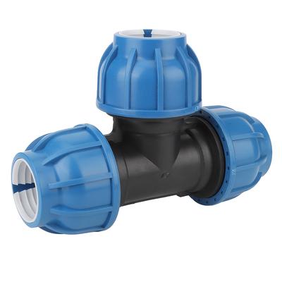 PE Kunststoff Wasserrohr Verbindungsstücke Zubehör 50mm T-Stück Verbinder für Rohranschluss