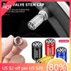 2025 Hot Fashion New Aluminum Car Tire Valve Cap Tyre Gas Nozzle Cover Valve Dustproof  For Volkswagen VW R Line Golf MK4 MK5 MK