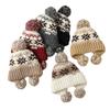 Sweet and Cute Christmas Woolen Hat In Winter Plus Velvet Thickened Cold Proof and Warm Hat Outdoor Ear Protection Hat New